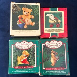 Bundle of 4 vintage Christmas ornaments